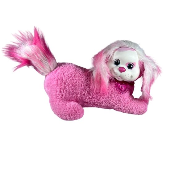 Puppy Surprise Pink Plush Toy Mama Dog Stuffed Animal with 2 babies imaginative - Picture 4 of 10